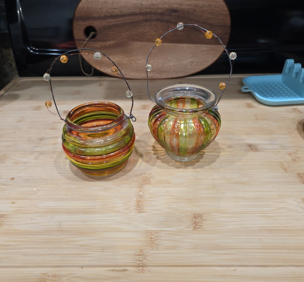 Source Unknown Green and Orange, Appeare To Be Hand-painted